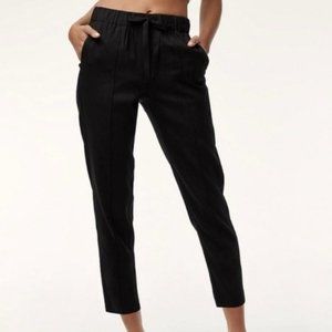 Aritzia Babaton Errol Linen/Rayon Drawstring Pant